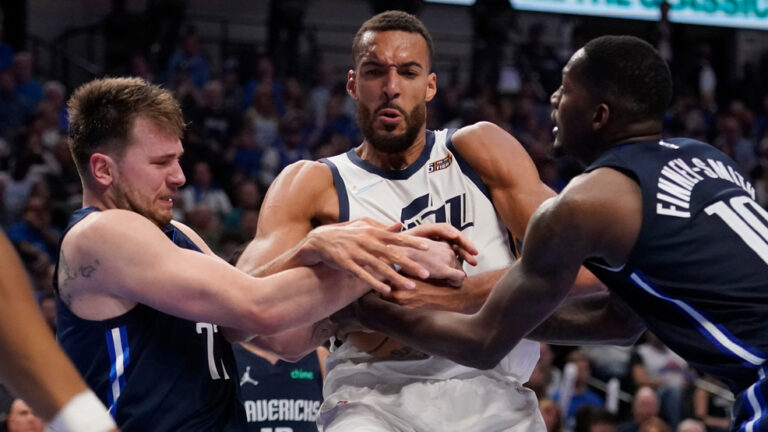 breaking news : Rudy Gobert of France Takes a Cheap Shot at Dallas Mavericks Center